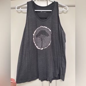 Tentree racer back tank Large grey